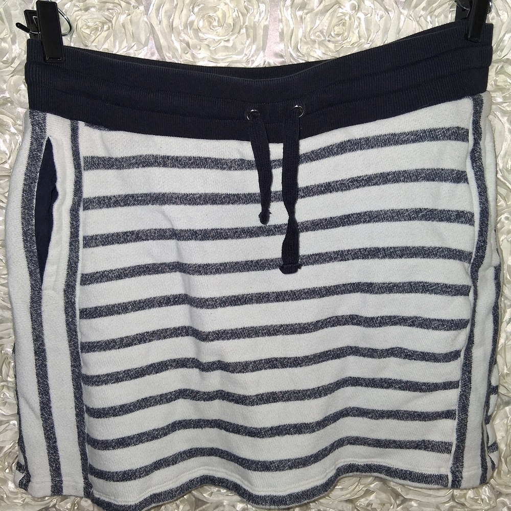 Jones New York Navy and White Striped Midi Skirt - Picture 5 of 8